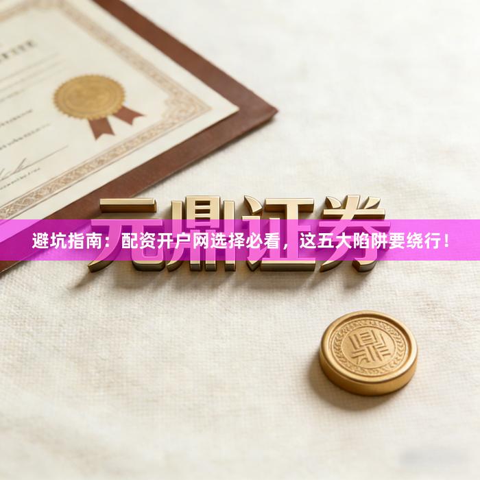 避坑指南：配资开户网选择必看，这五大陷阱要绕行！